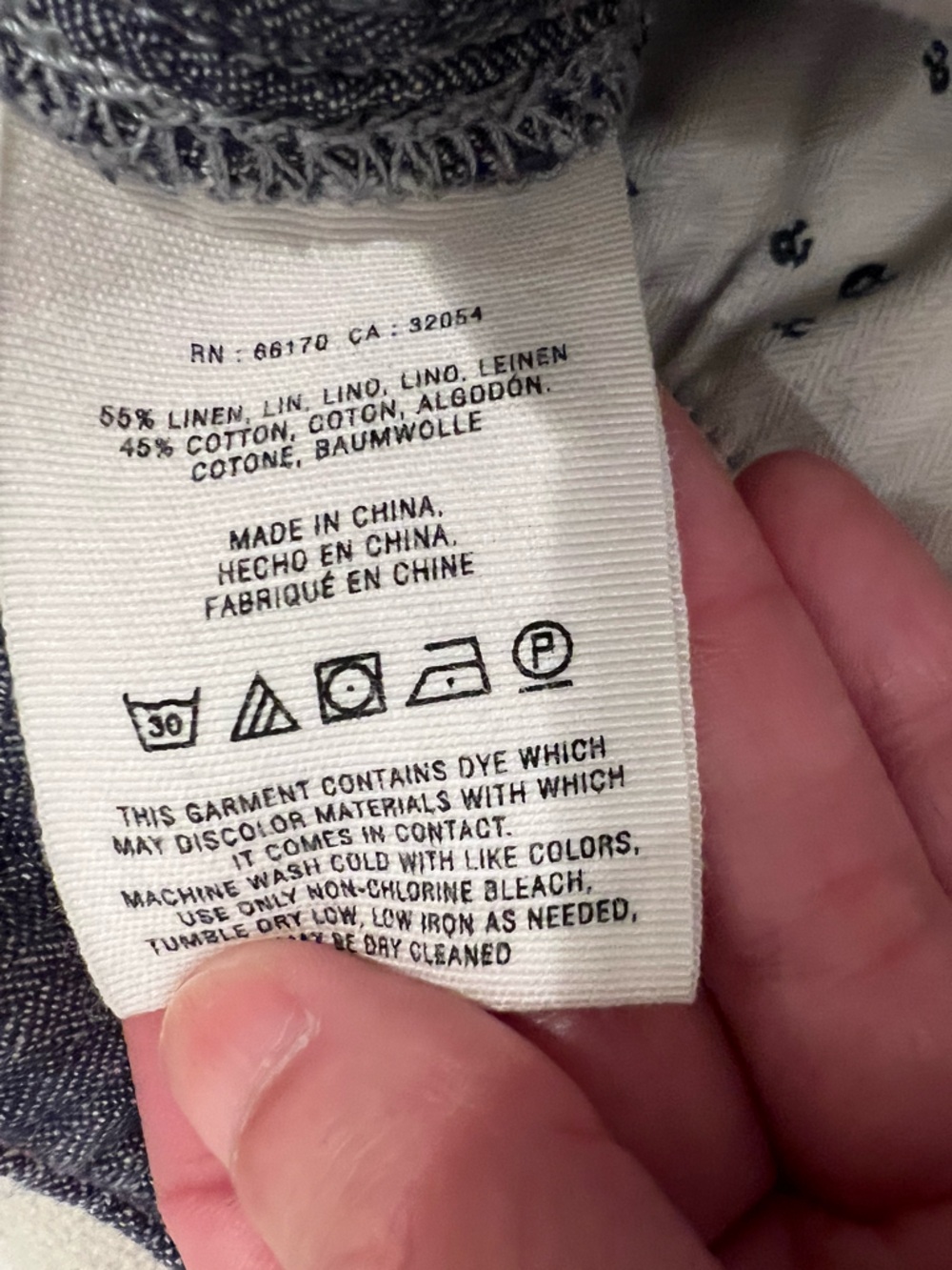 Pilcro & The Letterpress blue linen blend wide leg chambray pants |Size 2 - Picture 15 of 17